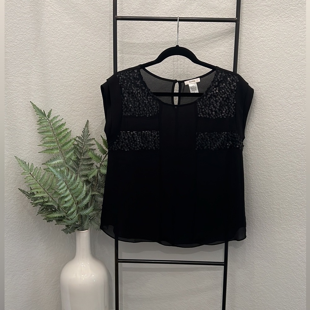 Black sheer top